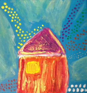 child's drawing of a home